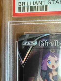MIMIKYU V PSA 10 2022 POKEMON SWSH BRILLIANT STARS #TG16/TG30 FA FULL ART 8813 - Image 2