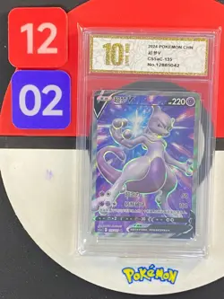 Mewtwo V CS5aC 135/127 SR Sword&Shield Chinese Pokemon Grade10 - Image 1