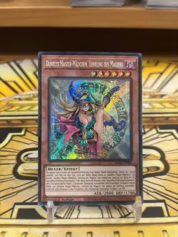 Yugioh Dunkles Magier-Madchen, Lehrling des Magiers ALIN-DE004 Secret Rare - Image 1