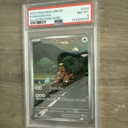 2025 POKEMON DRI EN-DESTINED RIVALS ILLUSTRATION RARE #204 KANGASKHAN PSA 8 - Image 2