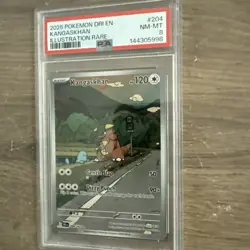 2025 POKEMON DRI EN-DESTINED RIVALS ILLUSTRATION RARE #204 KANGASKHAN PSA 8 - Image 3