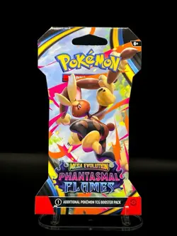 Pokemon Phantasmal Flames Elite Sleeved Booster Pack Sealed Mega Lopunny - Image 1