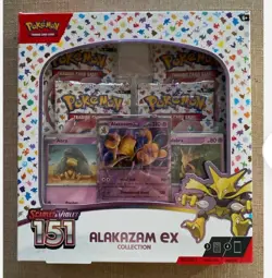 Pokemon TCG Scarlet & Violet 151 Alakazam EX Collection Box Sealed New - Image 1