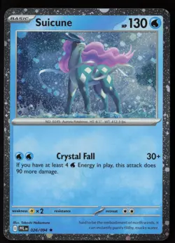 Suicune (Cosmos Holo) 026/094 Phantasmal Flames NM - Image 1