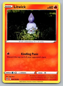 Pokemon TCG SWSH11: Lost Origin Litwick 024/196 - Image 1