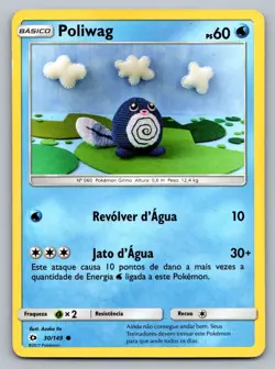 Pokemon TCG SM Base Set Poliwag 30/149 - Image 1