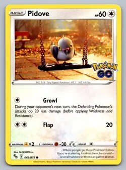 Pokemon TCG Pokemon GO Pidove 061/078 - Image 1