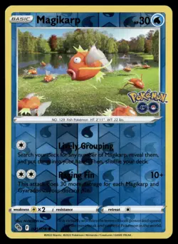 Magikarp 021/078 Common Pokemon GO Pokemon Reverse Holo Near Mint - Image 1