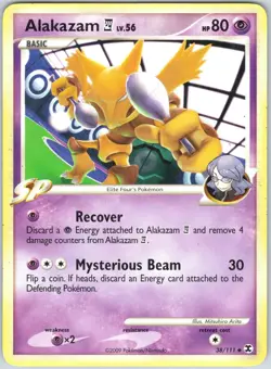 Alakazam E4 38/111 Uncommon Rising Rivals Pokemon NM - Image 1