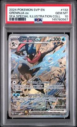 GRENINJA EX Scarlet & Violet Promo Shrouded Fable #132 PSA 10 Pokemon - Image 1