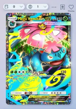 Pokemon TCG Pocket - Mega Venusaur Ex 2⭐⭐ Crimson Blaze English - Image 1