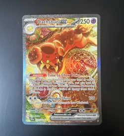 Pokemon Dachsbun EX 169/142 Illustration Rare Holo 250 HP SV07 - Image 1