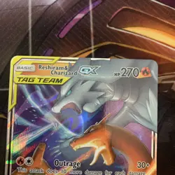 Pokemon TCG Reshiram & Charizard GX 20/214 Tag Team Holo SM Unbroken Bonds NM/M - Image 2