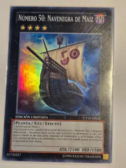 Number 50: Blackship of Corn●YUGIOH●CT10●SUPER RARE●SPANISH●LIM ED●2015●MORALES - Image 1