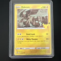 Zekrom 10/25 Holo Rare 25th Anniversary Celebrations Pokemon TCG NM/M - Image 1
