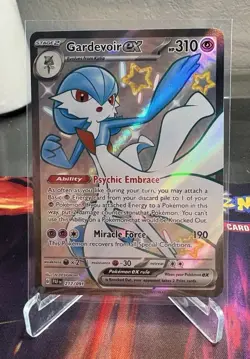 Shiny Gardevoir EX Pokemon Paldean Fates 217/091 Shiny Ultra Rare Mint - Image 1