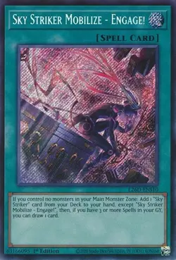 Sky Striker Mobilize - Engage! Secret rare Yugioh! L26D-ENS10 - Image 1