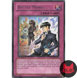 Yugioh Battle Mania DP08-EN025 Rare 1st Edition LP - Image 1