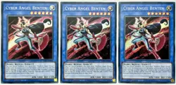 3 x RA01-EN024 Cyber Angel Benten - Secret Rare 1st Edition Near Mint YuGiOh - Image 1