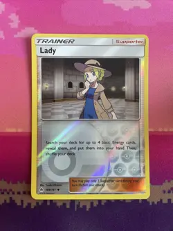 Pokemon Card Lady Forbidden Light Reverse Holo Uncommon 109/131 Near Mint - Image 1