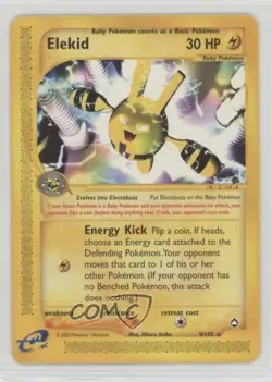 Elekid Pokemon e-Card Series Aquapolis #9 2002 - Image 1