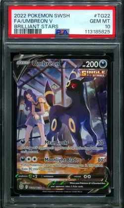PSA 10 Umbreon V TG22/TG30 Brilliant Stars Alt Art Pokemon Card - Image 1