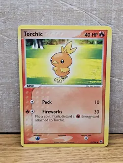 Torchic 73/109 EX Ruby & Sapphire Non-Holo Pokemon Card TCG - Image 1