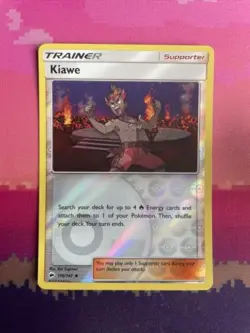 Pokemon Card Kiawe Burning Shadows Reverse Holo Uncommon 116/147 Near Mint - Image 1