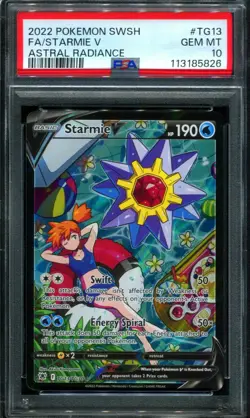 PSA 10 Starmie V TG13/TG30 Astral Radiance Alt Art Pokemon Card - Image 1