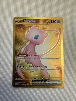 Pokemon Mew EX TCG Hyper Rare Holo Card 205/165 Scarlet & Violet 151 - Image 1