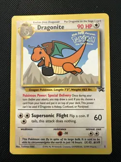 1x LP Dragonite Movie Promo WoTC 5 Pokemon Card Vintage 1999 - Image 1