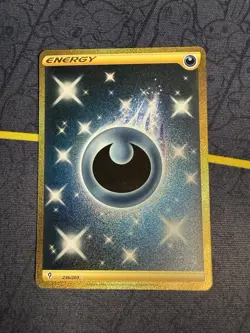 Pokemon TCG - Dark Energy 236/203 Gold Secret Rare Card Evolving Skies NM/M - Image 1