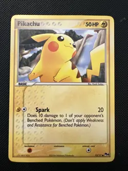 1x DMG Pikachu 13/17 POP Series 4 Pokemon Card Promo Non-Holo Regular - Image 1