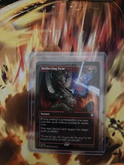 MTG Deflecting SWAT NM Condition Commander Masters Non-Foil Borderless Rare Card - Image 1