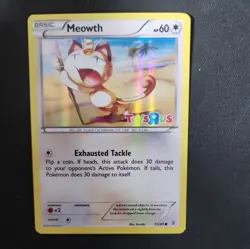 Pokemon Meowth Toys R Us Promo 53/83 Holo Card XY Generations TCG LP - Image 1