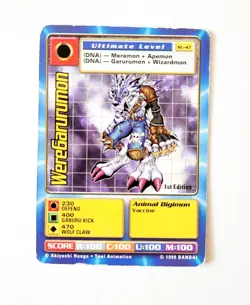 Digimon 1999 CCG WereGarurumon St-47 1st Edition Trading Card Game Ultimate - Image 1