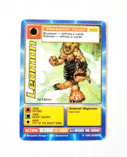 Digimon 1999 Leomon Bo-03 1st Edition - Trading Card Game Champion Bandai CCG - Image 1