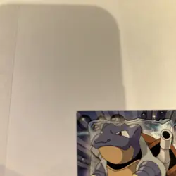 Pokemon TCG Blastoise Non Holo Topps TV Animation Edition 1999 Card #09 Used - Image 3