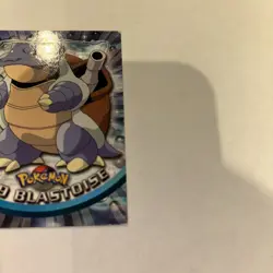 Pokemon TCG Blastoise Non Holo Topps TV Animation Edition 1999 Card #09 Used - Image 5