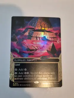 1x Eldrazi Temple (0014) Foil Borderless R MTG Edge of Eternities: Stellar NM - Image 1