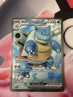 Pokemon SV151 Scarlet & Violet Blastoise EX 184/165 Ultra Rare Holo - Image 2