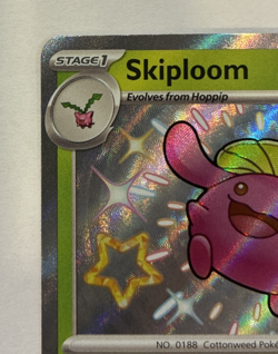 Skiploom Paldean Fates #97/91 Shiny Rare Pokemon 2024 LP - Image 5
