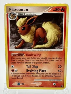 2009 Pokemon TCG Platinum Rising Rivals Flareon #19/111 Rare - Image 1