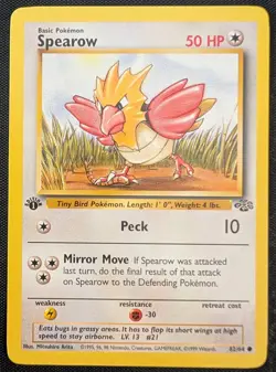 Spearow - 1st Edition - 62/64 Jungle - LP - Pokemon TCG WOTC - Image 3