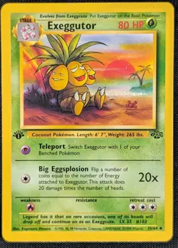 Exeggutor - 1st Edition - 35/64 Jungle - LP - Pokemon TCG WOTC Vintage - Image 3