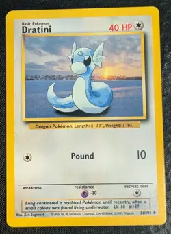 Dratini - 26/102 Base Set - LP - Pokemon TCG WOTC - Image 3