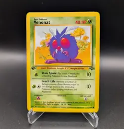 Venonat - 1st Edition - 63/64 Jungle - LP - Pokemon TCG WOTC - Image 1