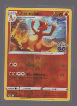CHARMELEON 009/078 UNCOMMON POKEMON GO POKEMON REVERSE HOLO NEAR MINT - Image 1