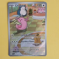 Pokemon Chansey 187/167 Sv06 Twilight Masquerade Illustration Rare Full Art Holo - Image 1