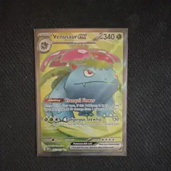 Pokemon Venusaur EX 182/165 Scarlet & Violet 151 Ultra Rare Full Art Holo 2023 - Image 1